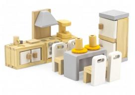 „Viga Polarb“ baldų rinkinys „Dollhouse“ virtuvės valgomajam