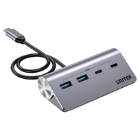 UNITEK H1337AGY01 sąsajos šakotuvas USB 3.2 Gen 1 (3.1 Gen 1) Type-C 5000Mbit/ai Pilka