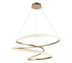 Endon 97639 - dimeriuojama LED liustra ant laido TWIRL LED/88W/230V 3000K, auksinė