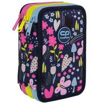 Forminis trijų skyrių penalas su priedais CoolPack Jumper 3 IN THE GARDEN