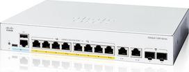 "Cisco Catalyst 1200-8FP-2G" išmanusis komutatorius, 8 prievadų GE, visiškai PoE, 2 x 1 GE Combo, ribota apsauga (C1200-8FP-2G)