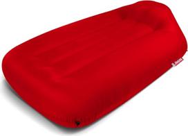 "Fatboy® Lamzac L" pripučiama sofa / pupų maišas / sofa, raudonas oro pripildytas hamakas, skirtas lauko paplūdimiui, sodui arba baseinui, 195 x 112 x 50 cm