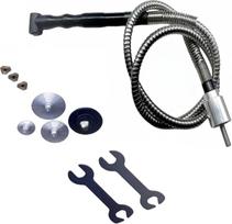 "Jooehyer Deflection Flexible Shaft" 6 mm gręžimo griebtuvo 90 laipsnių antgalis + nerūdijančio plieno velenas 1 rinkinys Mesin