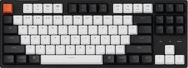 "Keychron C1" 87 klavišų laidinė mechaninė klaviatūra, C tipo USB laidas, dvigubo šūvio ABS klavišų dangteliai, TKL mechaninė žaidimų klaviatūra, baltas apšvietimas, "Gateron G Pro" raudonas jungiklis "Mac Windows