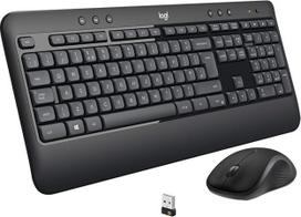 "Logitech MK540 Advanced Wireless keyboard mouse set", 2,4 GHz belaidis ryšys per USB "Unifying" imtuvą, 3 metų baterijos veikimo laikas, "Windows" ir "ChromeOS" kompiuteriams / nešiojamiesiems kompiuteriams, ispaniškas QWERTY išdėstymas