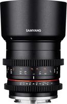 "Samyang" 35 mm T1.3 vaizdo objektyvas "Fuji X" - rankinis kinematografinis objektyvas, skirtas APS-C, 35 mm fiksuoto židinio nuotolio vaizdo objektyvas, skirtas beveidrodžiams fotoaparatams su "Fuji-X" laikikliu, juodas
