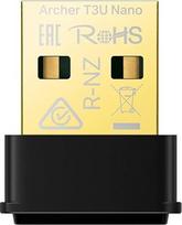 "TP-Link Archer T3U Nano WLAN Stick" kompiuteriui, 1300 USB tinklo kortelės adapteris, "Nano" dydžio, MU-MIMO, WPA3, "Windows" ir "Mac OS