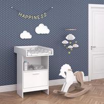 "Vicco Leo" kūdikių persirengimo spintelė balta 60 x 103 cm su stalčiumi