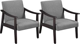 "Yaheetech" 2 kėdžių rinkinys, poilsio kėdės, viengulė sofa, fotelis, sofa svetainei, svečių kambariui, biurui, laukiamajam