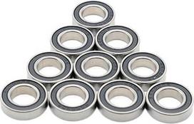 10 vnt. chromuoto plieno 6702RS 15X21X4 mm guolių ABEC-7 61702 6702 63702 Rutuliniai guoliai su juodu guminiu sandarikliu