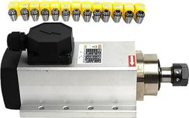 2,2 kW luftgekühlte Spindel, 2200 W, 220 V CNC variklis + 13 ER20-Spannfutter (1-13 mm) (220 V, jungiamoji dėžutė)