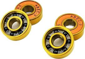 4 vnt. 608 2RS hibridinis juodas keraminis rutulinis guolis 8 x 22 x 7 mm Silicio nitridas Riedlentės riedlentės riedlentės ratas Auksiniai Longboard guoliai