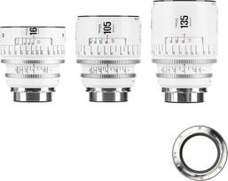 7artisans 16mmT2.5/105mm T2.1/135mm T2.4 Infinte serijos profesionalus pilno kadro kino objektyvas su rankiniu valdymu, suderinamas su PL laikikliu, baltos spalvos