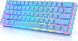 GK61 mechaninė žaidimų klaviatūra - 61 klavišas su RGB apšvietimu ir LED apšvietimu PC / Mac žaidėjams