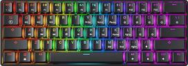 GK61 s "Hot-Swap" mechaninė žaidimų klaviatūra - 61 klavišas su įvairiaspalviu RGB LED apšvietimu, skirta PC/Mac žaidėjams (Gateron Mechanical Red, Black)