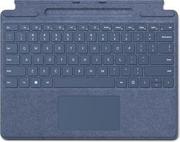 MICROSOFT Surface Pro klaviatūra mėlyna Microsoft dangtelis prievadas QWERTY SPANOL