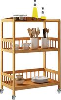 Sogesfurniture KS-ZC-BH Bambuko riedėjimo dėžės Virtuvės vežimėlis