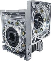 UOUOBEAR 5: 1-100:1 RV50 Schneckengetriebe mit quadratischem Flansch NMRV050 Minderer Getriebeeingangsloch 14 mm 60 mm servo varikliui (santykis 60:1)