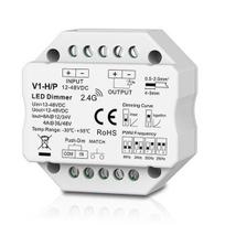 V1-H/P nuolatinės įtampos valdiklis, 12-48V, 1x 8A, Push-Dimm