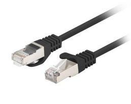 LANBERG Cat.6 FTP patch cord, 0.5m, black, Fluke – 10-pack
