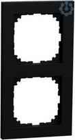 Frame, 2-gang, matte black, Merten M-Pure MEG4020-3603 | 4042811232122