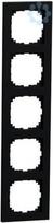 Frame, 5-gang, matte black, Merten M-Pure MEG4050-3603 | 4042811232153