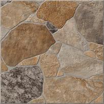 Akmens masės plytelės KAI QUADRO BROWN 6572, 45 x 45 cm, 1,215 m2/dėž., glazūruotos, spl. ruda