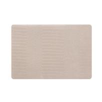 Padėkliukas stalo 49x33 cm Croco kreminis PU Atmosphera 203274D