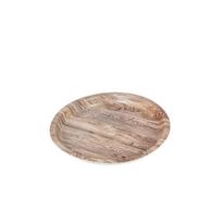 Padėklas plastikinis D24xH2 cm medžio imitacija 50953