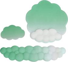 PATIKIL Cloud Keyboard Wrist Rest Set Memory Foam Wrist Pad Support Ergonominis žaidimų pelės kilimėlis su padėkliuku, skirtas namų biurui, kompiuteriui Gradient Green