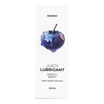 Satisfyer Breezy Berry, 300 ml Mėlynės aromato vandens pagrindo lubrikantas