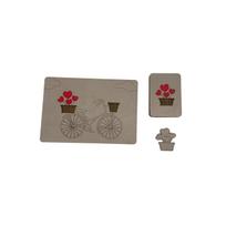 Medinė dėžutė siuvimo adatoms „Romance“ KF056/17