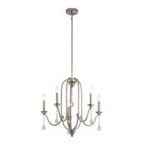 Karlee 5 lempų sietynas – klasikinis švinas (pewter)