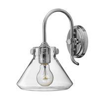 Congress 1 Light Clear Glass Wall Light – Chromas
