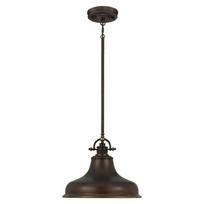 Emery 1 lempos vidutinio ilgio Pakabinamas Šviestuvas Šviestuvas – Palladian Bronze