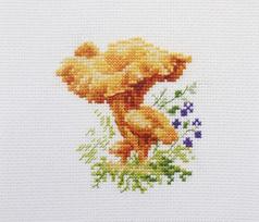 Kryželių siuvinėjimo rinkinys „Voveraitės“, Aida 14 ct, 9×9 cm, pradedantiesiems