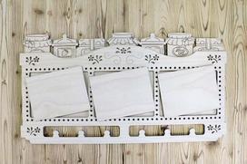 3 dalių fanerinis siuvinėjimo rėmas 46×25 cm (įstat. 13×10 cm) – rankdarbiams