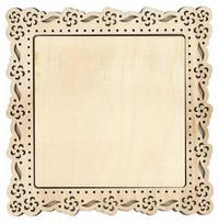 Kvadratinis siuvinėjimo rėmelis „Summer“ 20×20 (vidus 15×15), fanera 4 mm