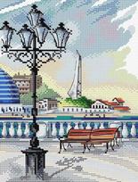 Siuvinėjimo komplektas kryželiu "Sevastopolis" — Aida 14, 26 spalvų, 22×16 cm