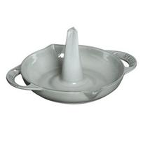 Vertikali kepimo krosnelė - STAUB - 24 cm - Grafito pilka - Emaliuotas ketaus - Lengvas valymas pilka