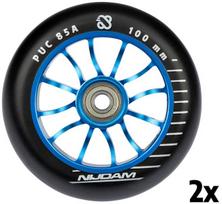Ratukai paspirtukui Schreuders Spoked Blue 100x24 mm, mėlyni
