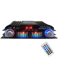 1600W Didžiausios Galios HiFi Garso Stiprintuvas Skaitmeninis 4 Kanalų Garso Stiprintuvas Bluetooth Karaoke Grotuvas FM Radijas Palaiko Nuotolinį Valdymą juoda