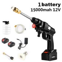 Nešiojama belaidė aukšto slėgio automobilio plovimo vandens pistoletas Aukšto slėgio plovimo įrenginys Putų generatorius Su 2 baterijomis 20000mAh 12V 24V 1 X Battery