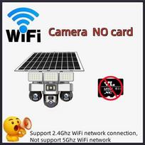 LS VISION V380 pro 15MP 8K Three Lens WIFI Solar Camera Outdoor Waterproof PIR Humanoid Detection Security Video Monitor Night Vision WIFI Camera No card
