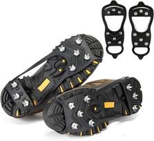 Mada 8 dantų ledo griebtuvas batams Sniego katės Neslystantis ledo griebtuvas Žygio batai Spygliukai Sukibimas Ledo lytys 8 kniedžių batų sukibimas M (size 35-40)