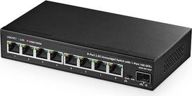 "Binardat" 8 prievadų 2,5G komutatorius su 10G SFP+ prievadu, 8 x 2,5 Gigabit RJ-45 Base-T prievadai, nevaldomas kelių gigabitų darbalaukio Ethernet komutatorius