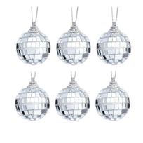 Iš plastiko Kalėdiniai žaisliukai rinkinyje 6 vnt. ø 4 cm Mirror Ball Mini – Sass & Belle