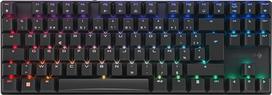 CHERRY MX 8.2 TKL belaidė žaidimų klaviatūra be skaičių klaviatūros, prancūziškas išdėstymas (AZERTY), "Bluetooth", 2,4 GHz ir kabelis, MX2A RED jungikliai, juoda