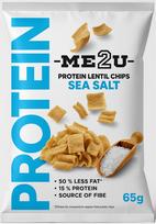 ME2U Protein Lentil Chips Sea Salt 65g / Užkandis