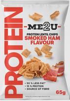 ME2U Protein Lentil Chips Smoked Ham 65g / Užkandis